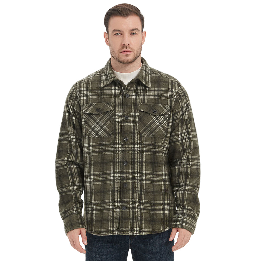 Loden/Black/White Plaid