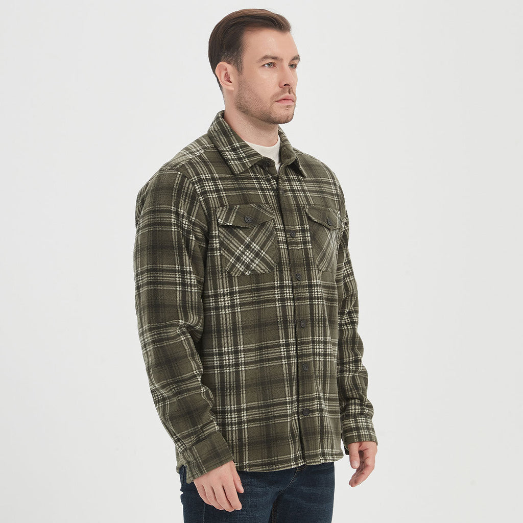 Loden/Black/White Plaid