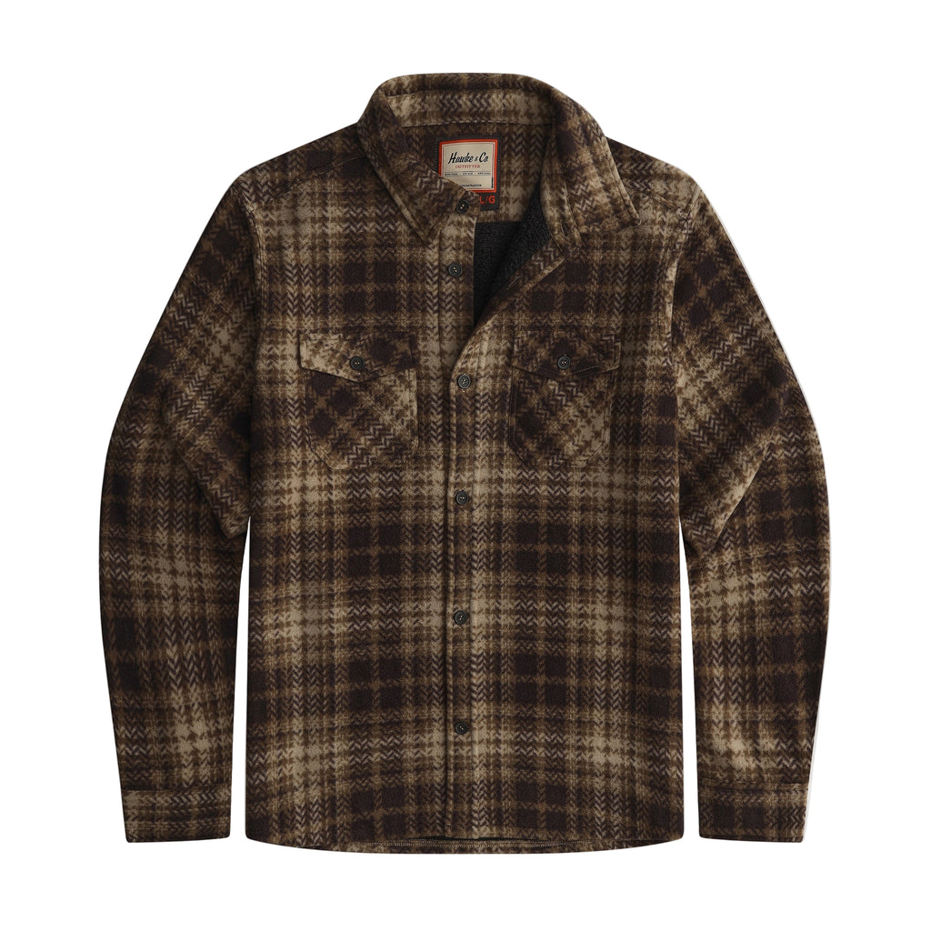 Brown Tan Ivory Plaid