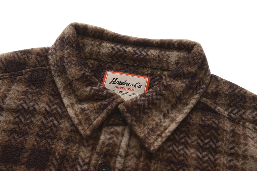 Brown Tan Ivory Plaid