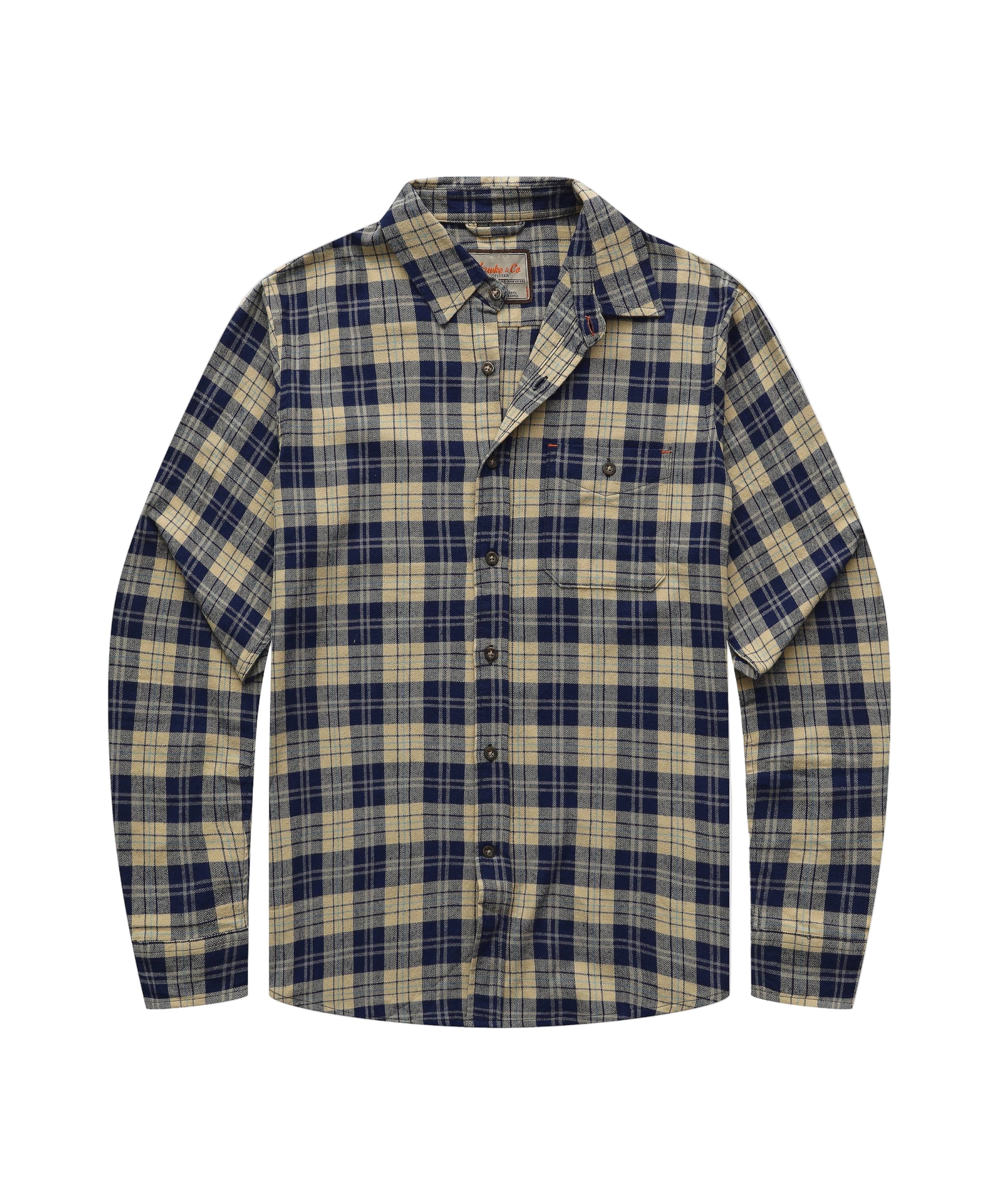 Blue Beige Plaid