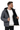 Model wearing Empire Sherpa in Carbon
