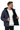 Model wearing Empire Sherpa in Hawke Navy