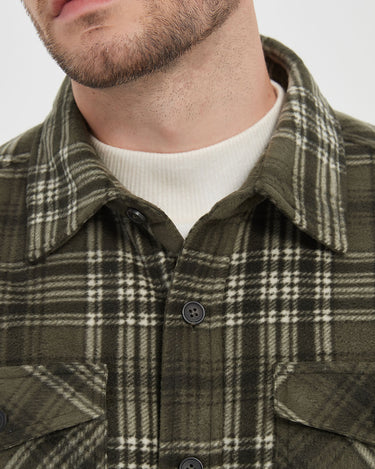 Loden/Black/White Plaid