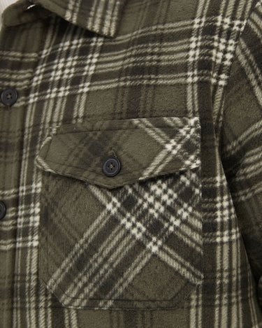 Loden/Black/White Plaid