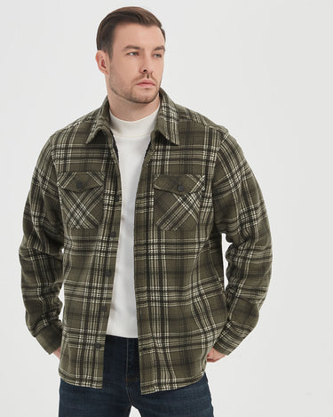 Loden/Black/White Plaid