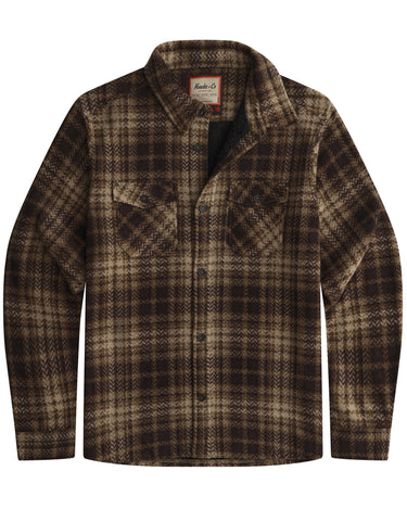 Brown Tan Ivory Plaid