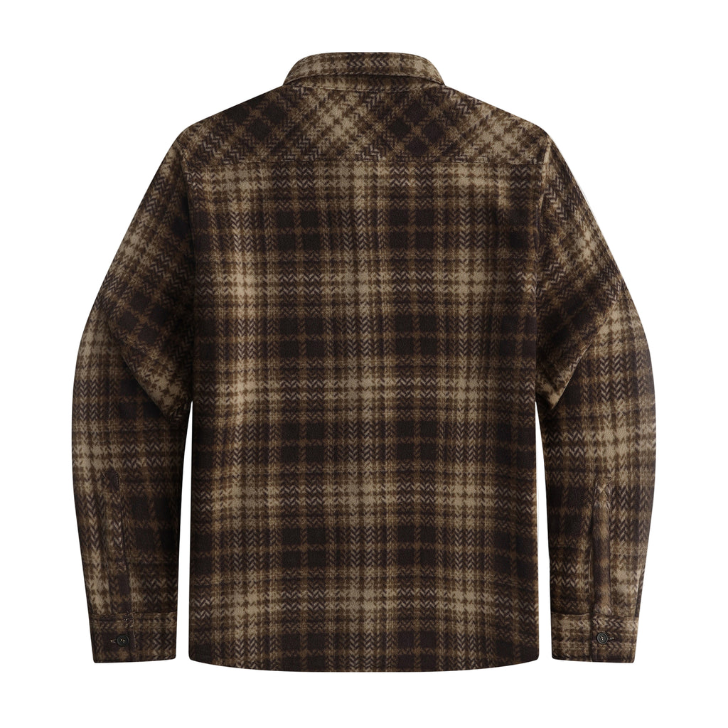 Brown Tan Ivory Plaid