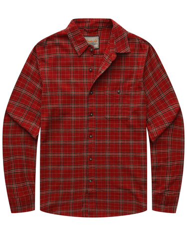 Red Block Stripe Plaid