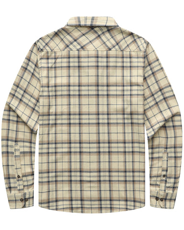 Tan Brown Navy Plaid