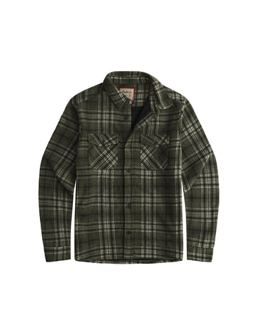 Loden/Black/White Plaid