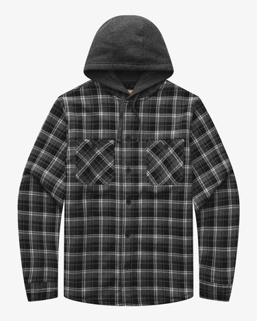 Slate Grey White Plaid