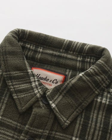 Loden/Black/White Plaid