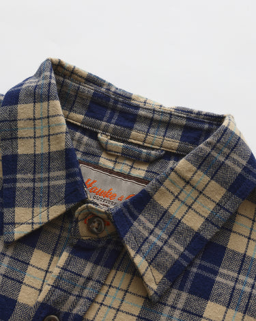 Blue Beige Plaid