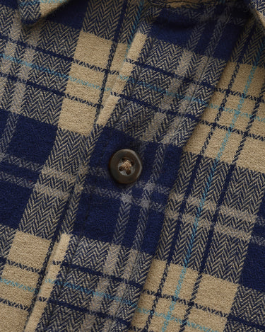 Blue Beige Plaid