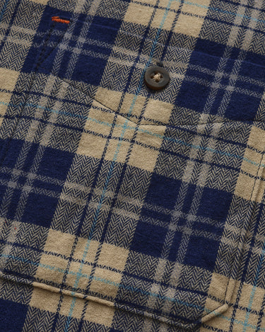 Blue Beige Plaid