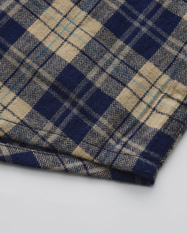 Blue Beige Plaid