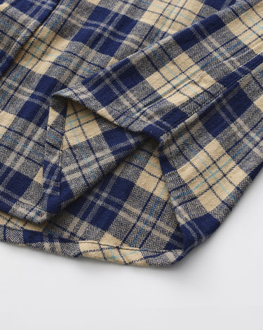 Blue Beige Plaid