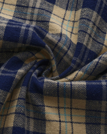 Blue Beige Plaid