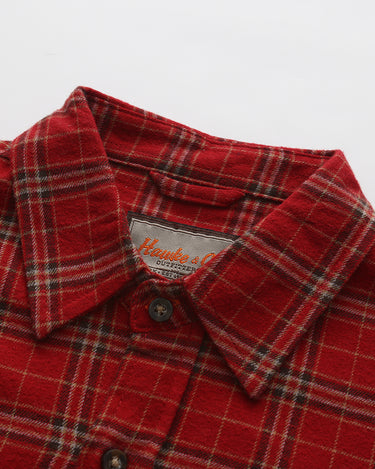 Red Block Stripe Plaid