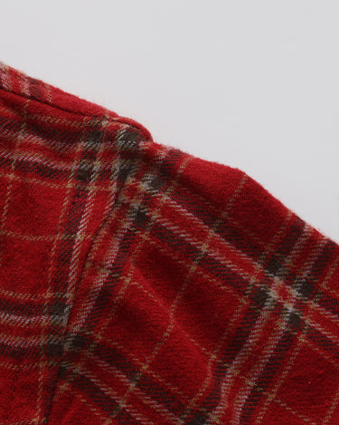 Red Block Stripe Plaid