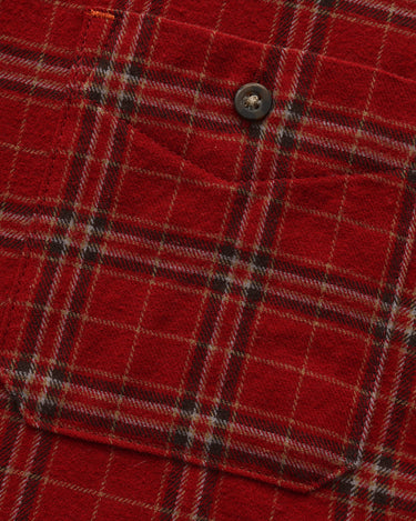 Red Block Stripe Plaid