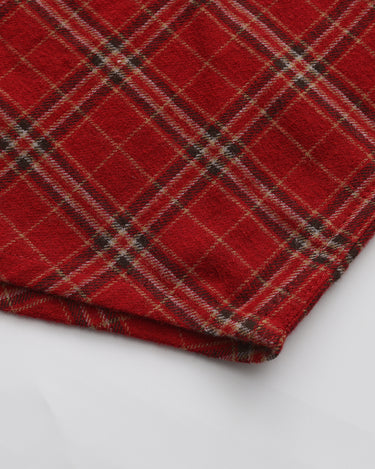 Red Block Stripe Plaid