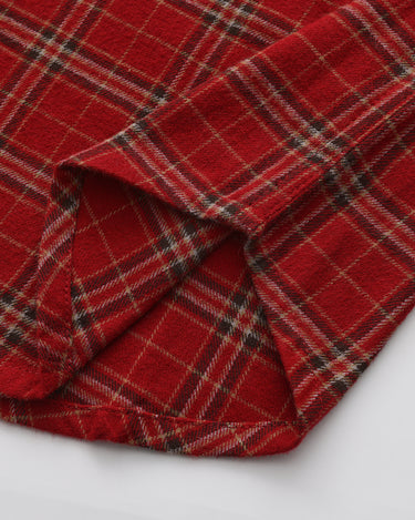 Red Block Stripe Plaid