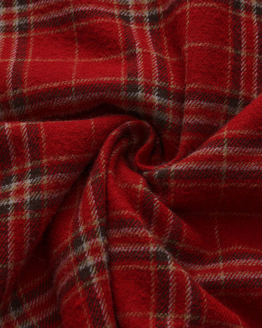 Red Block Stripe Plaid