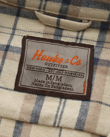 Tan Brown Navy Plaid