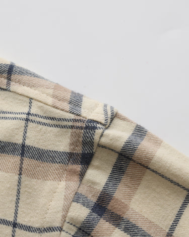 Tan Brown Navy Plaid