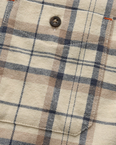 Tan Brown Navy Plaid