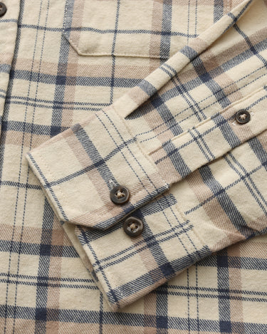 Tan Brown Navy Plaid