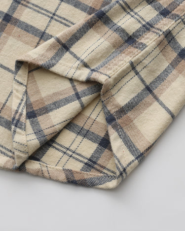 Tan Brown Navy Plaid