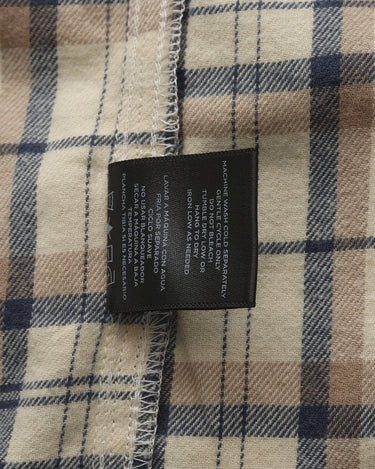 Tan Brown Navy Plaid