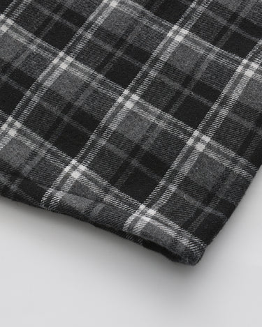 Slate Grey White Plaid