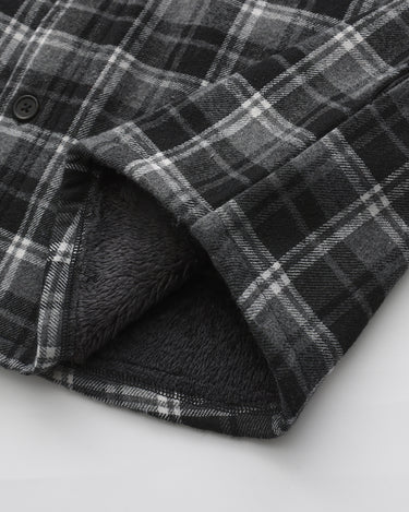 Slate Grey White Plaid