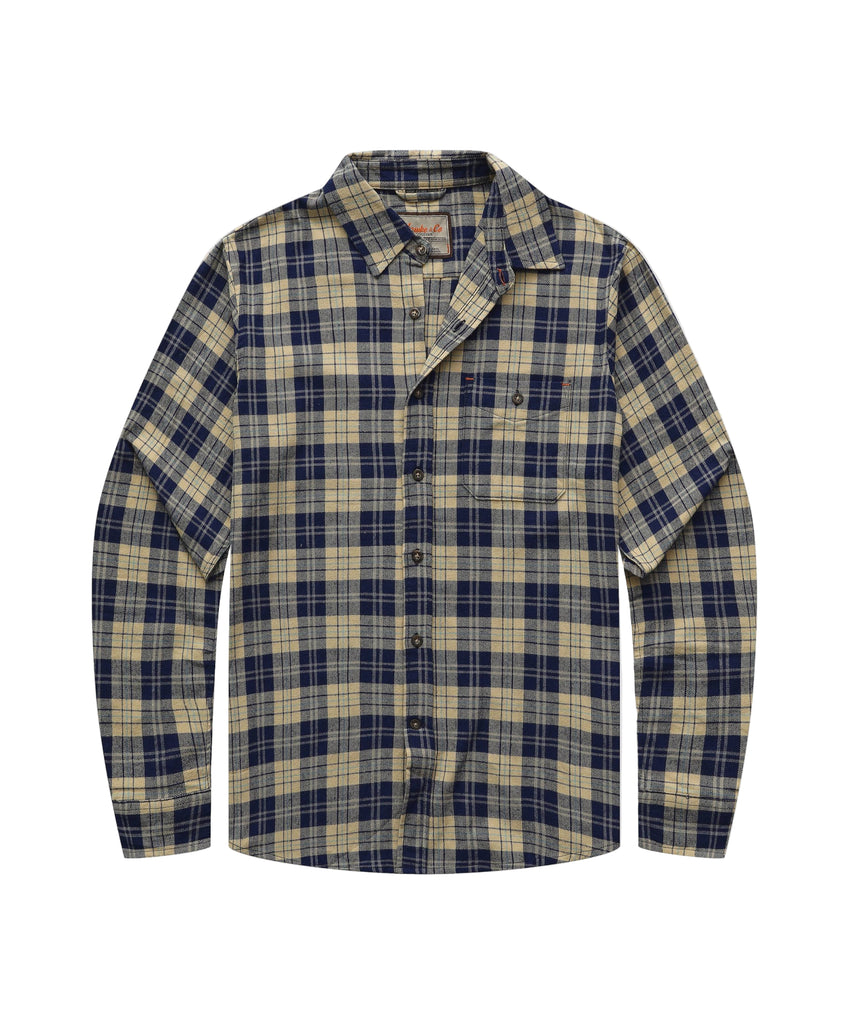Blue Beige Plaid