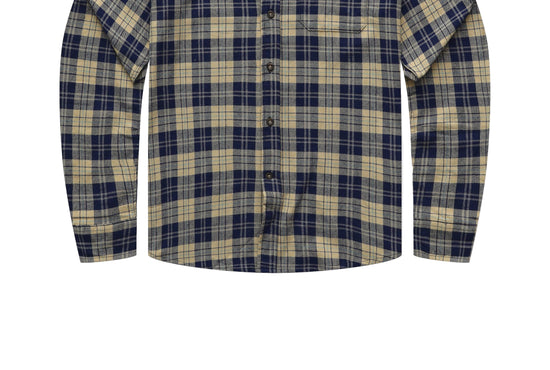 Blue Beige Plaid